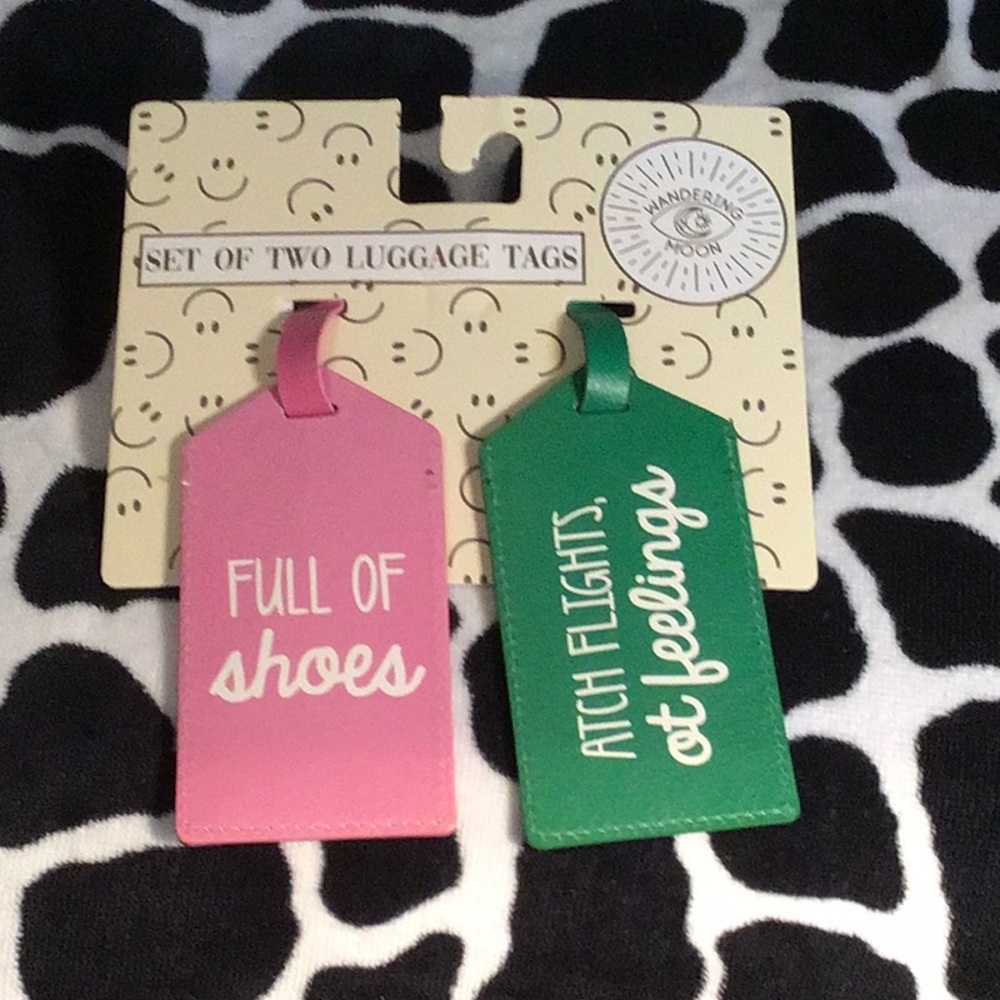 Set of two luggage tags NWOT